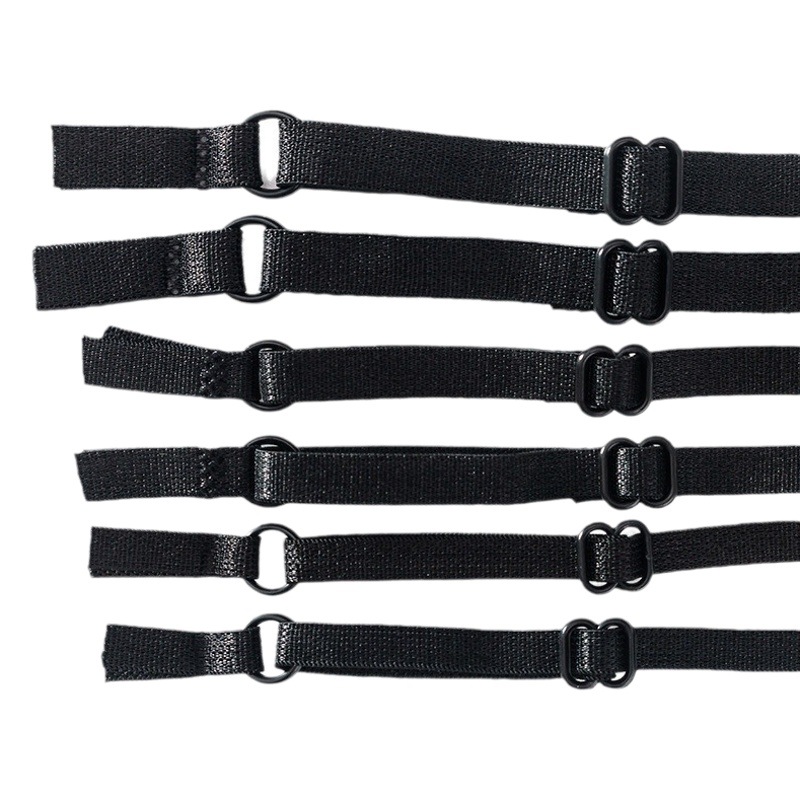 Ready Stock Adjustable Colorful Finished Shoulder Straps Nylon Pajamas Elastic Band Intimates Elastic Band Suspenders Adjustable Bra Straps