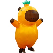 万圣节卡皮巴拉充气卡通人偶跨境网红玩偶服批发