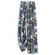 Women's cotton silk pajama pants summer thin artificial cotton wide-leg pants spring and autumn can be worn outside loose home air conditioning cropped long pants