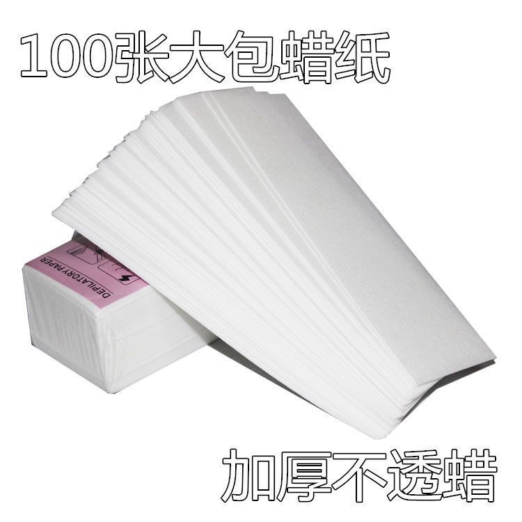 머리 제거 크림 보조 도구 일회용 머리 제거 왁스 종이 100 조각 네일 아트 머리 제거 종이 네일 용품 도매