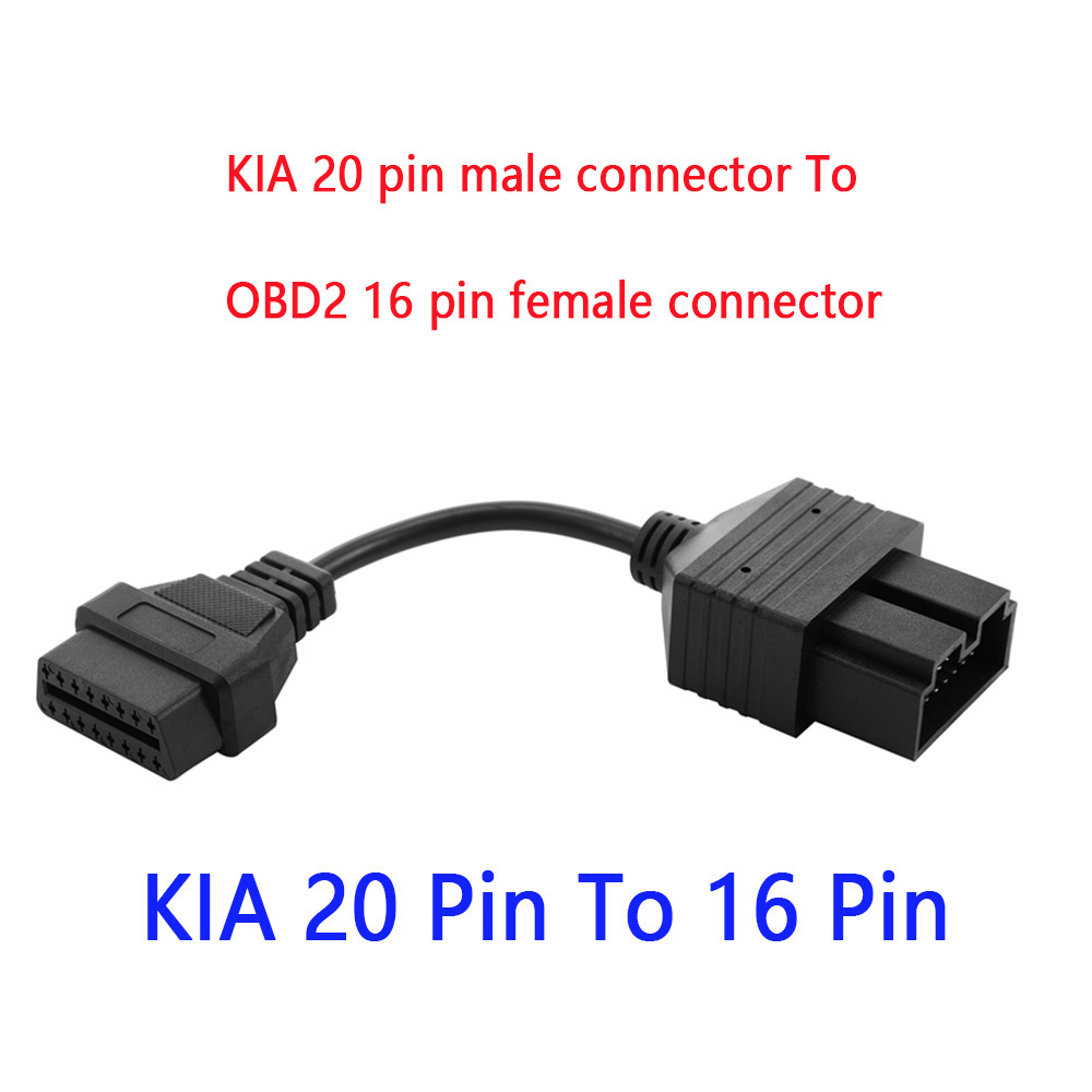 For Kia 20 Pin to 16 Pin Car Diagnostics Adapter Obd2 Cable