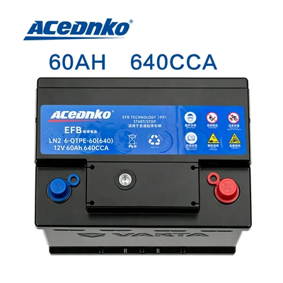Honda Civic, Avancier, Vezel, Xrv, Haval üçün EFB60 Start-Stop avtomobil akkumulyatoru