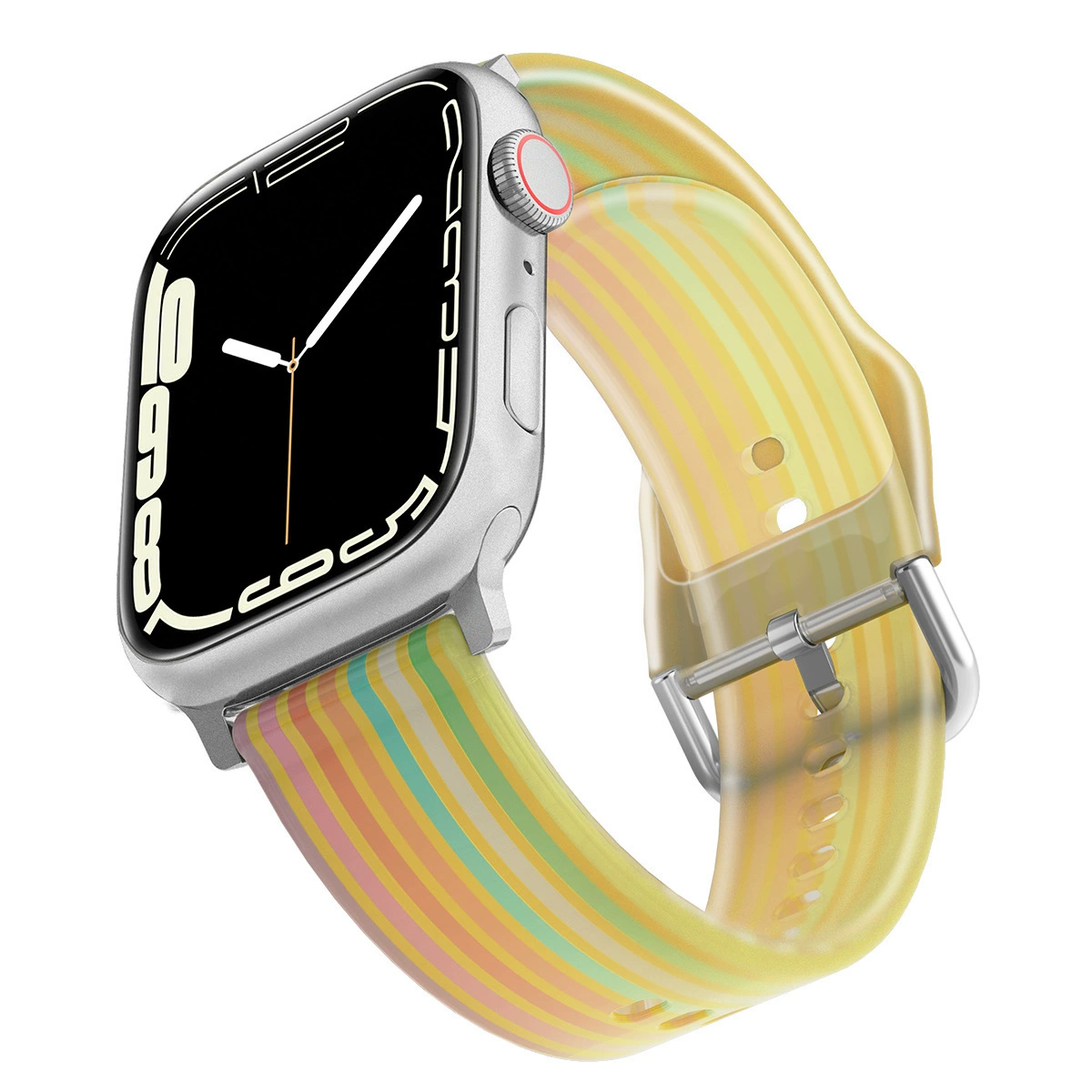Новая модель подходит для ремешка Apple iwatch браслет силикон матовый желе прозрачный цвет силикон applewatch