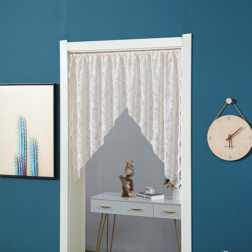 French country lace entryway triangle curtain decorative curtain half curtain kitchen bedroom curtain door curtain half curtain curved curtain
