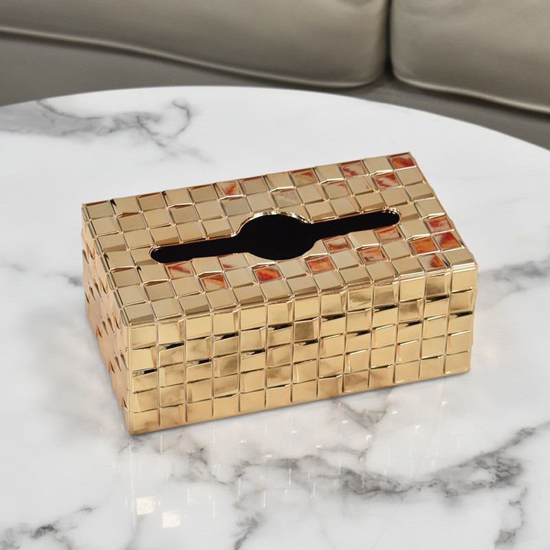 Caja Organizadora de Pañuelos Galvanizada de Plástico Multiuso para Sala de Estar y Escritorio image 16