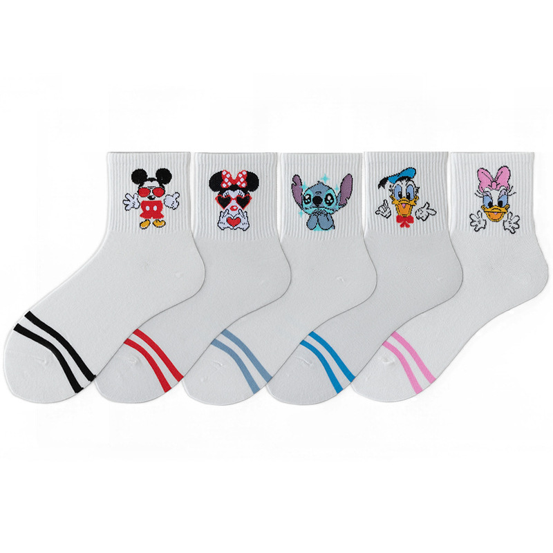 Socks Women Cartoon Mickey Mouse Donald Duck Men and Women Socks Wholesale College Style Casual Women Socks Wholesale Socks Women Cartoon Mickey Mouse Donald Duck Men and Women Socks Wholesale College Style Casual Women Socks Wholesale