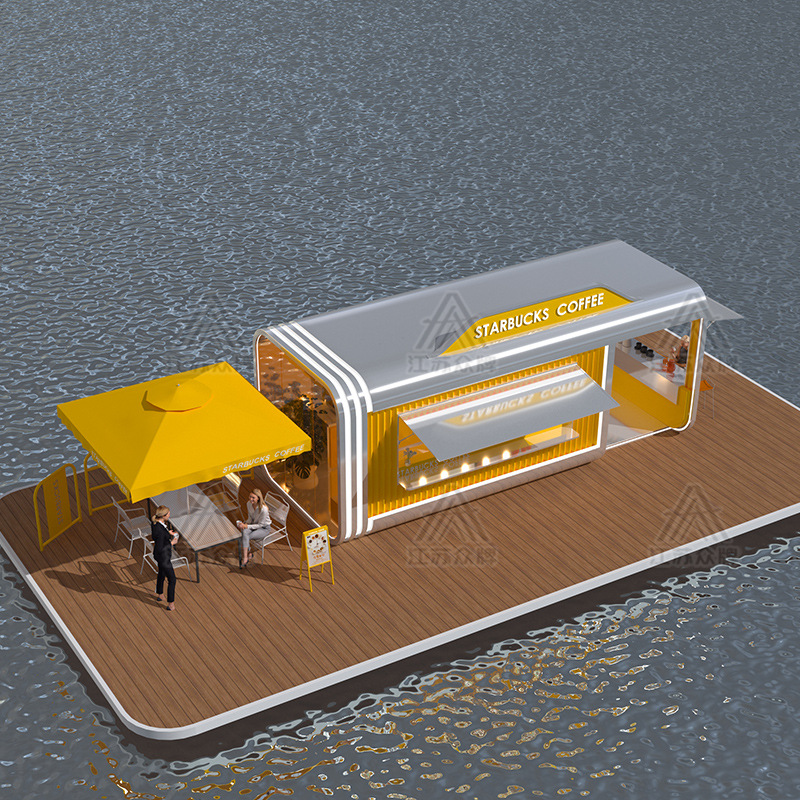 Cápsula espacial Tienda móvil Tienda de té con leche Calle de comida Lugar escénico al aire libre Apple Warehouse Quiosco Calle comercial Tienda de té