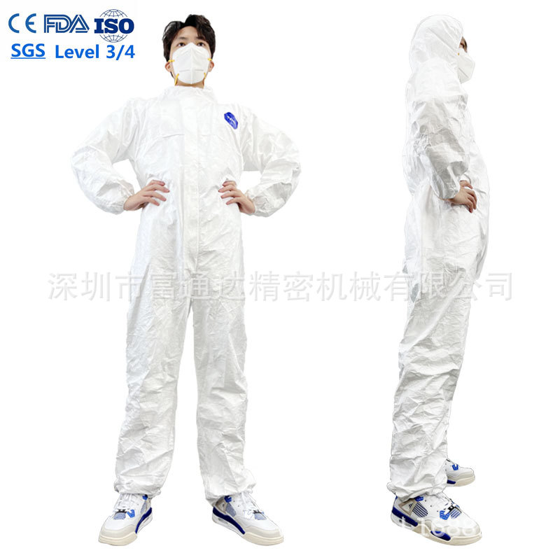 ISO16604一次性Tyvek 400白色防护服65g医院EN14126现货速发
