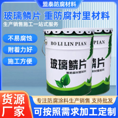 环氧乙烯基玻璃鳞片胶泥污水厂池冷却塔脱硫塔涂料工程施工
