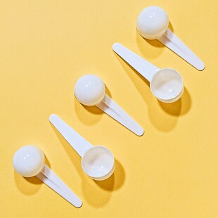 Plastic measuring spoon 5G round bottom spoon milk powder spoon Chinese medicine powder quantitative spoon disposable spoon plastic spoon