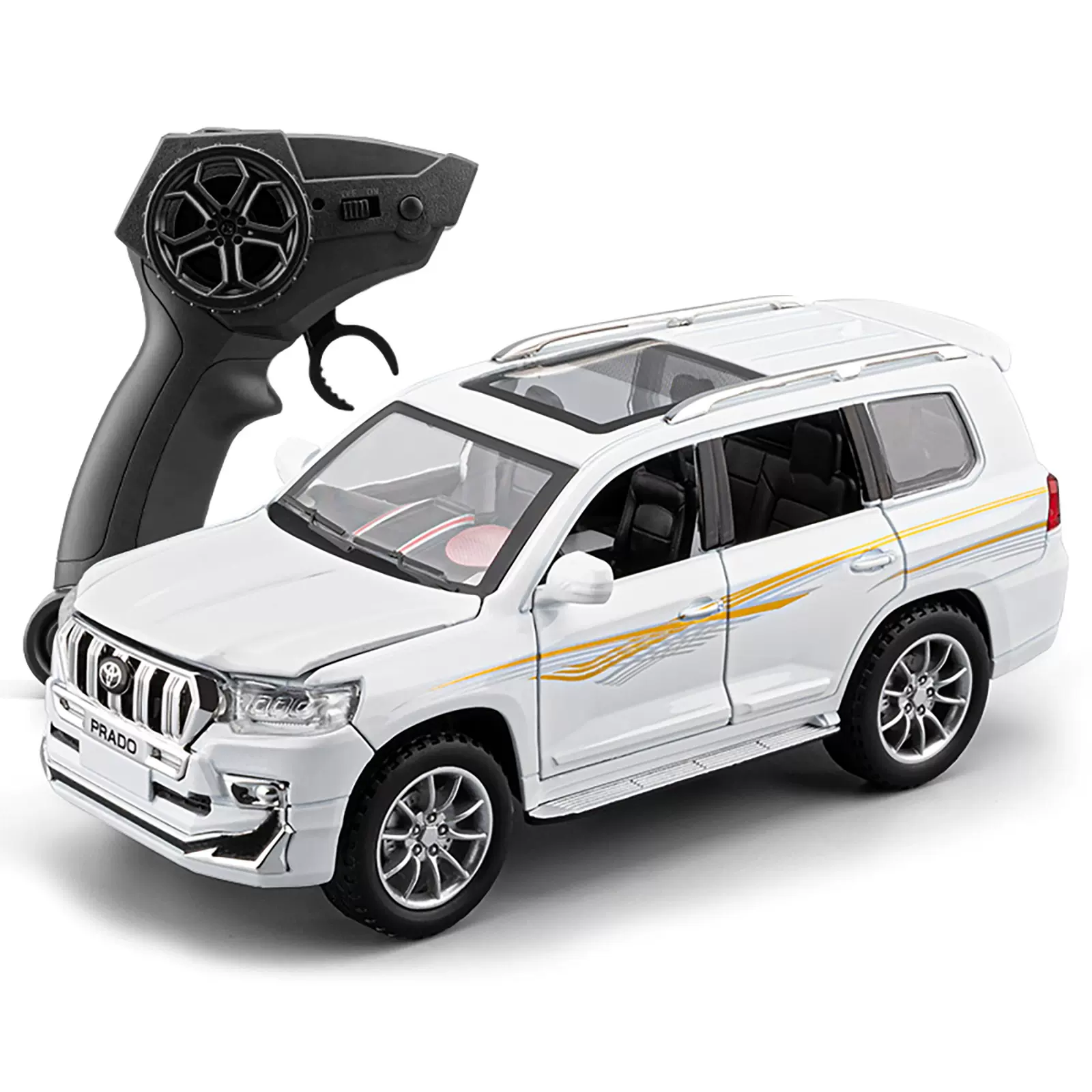 1:24遥控 丰田普拉多合金车rc遥控可漂移越野车大男孩玩具礼物