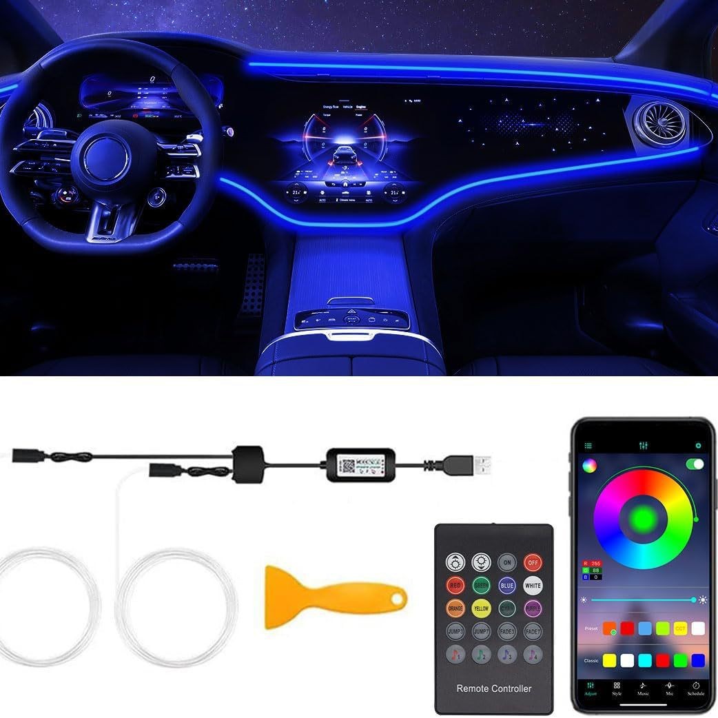 Source Factory Led Car Ambient Light USB Connector Rgb Interior Decoration Light Strip Large Quantity, Excellent Price