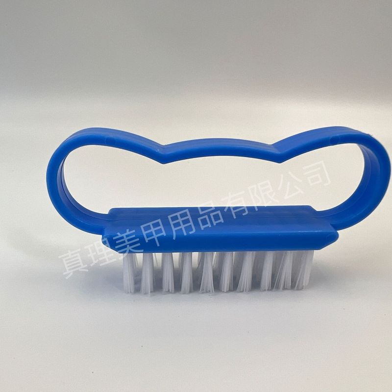 工場直販マニキュアダストブラシプラスチックネイルブラシバタフライクリーニングマニキュアブラシ白小さなホーンブラシ|undefined