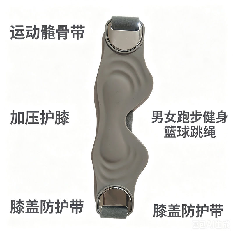 Sports Patella Belt Knee Brace for Running, Fitness, Basketball, Jump Rope, Adjustable, Breathable, Non-Slip, Professional Grade