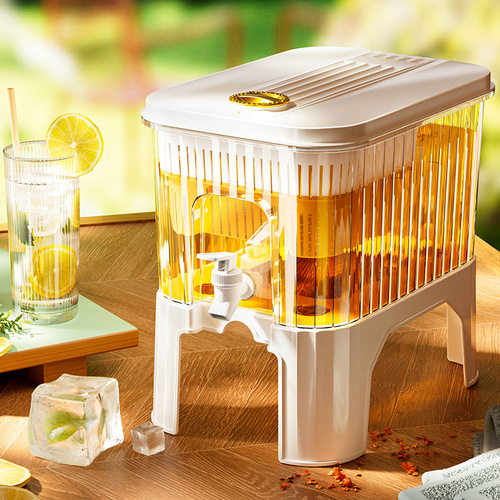 K31C冰箱冷水壶带龙头泡茶大容量水桶凉水壶水果冷饮容器果茶果汁