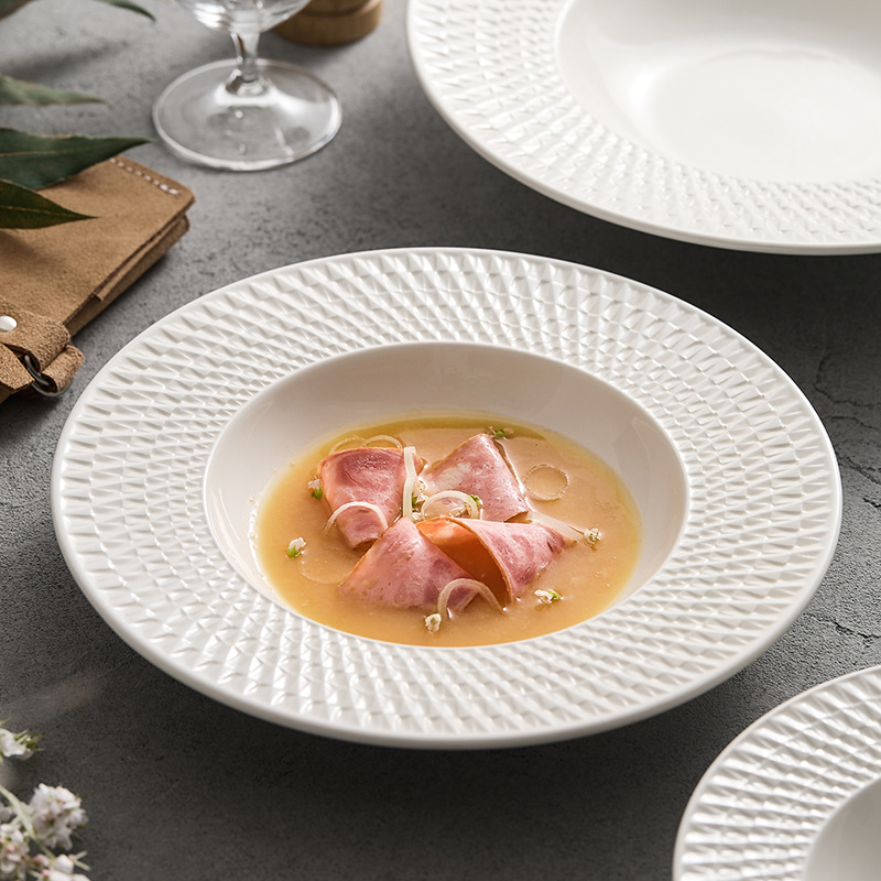 Rainbow Road 세라믹 접시 밀짚 모자 접시 가정용 접시 접시 크리 에이 티브 호텔 레스토랑 수프 접시 식기 디너 접시