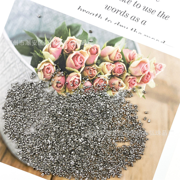 四爪钉无磁不锈钢 仿珍珠自动钉珠机打专用钉子服装辅料饰品配件