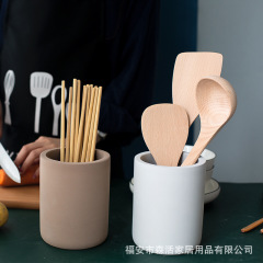 人気珪藻土吸水干燥箸筒家庭用スプーン台所置物棚食器スプーン収纳物置筒
