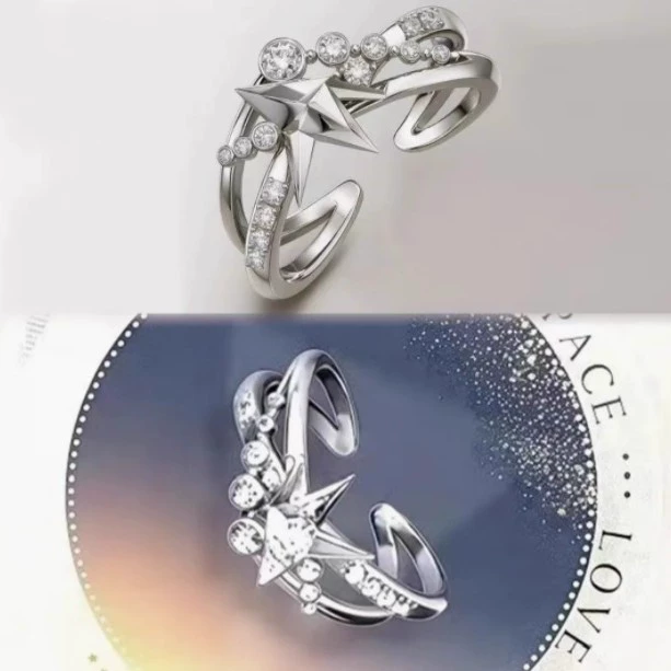 Lovebuff Deep Space Wedding Ring Wedding Card Ring Xia Yi Zuo Li Shen Qi Yu Shen Xing Hui Qin Che Wedding Ring Birthday Gift