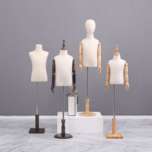 儿童模特道具半身人台服装店展示架童装店男女小孩带头模特架子