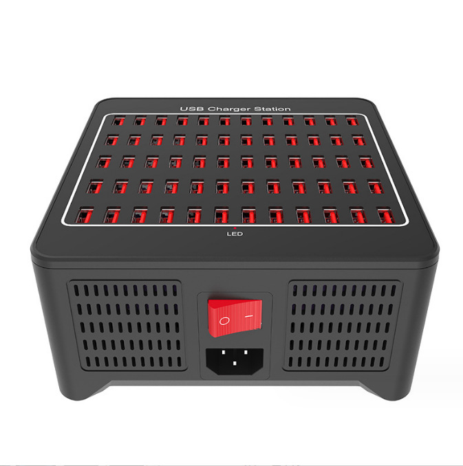 新品40口50口60口多USB充电器直播快充200W250W300W多口充电站