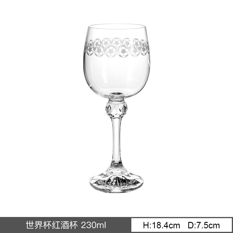 Importación de cristal sin plomo tazas de vino lujosas tazas de alto pie francesas tazas de champagne tazas de vino personalizadas al por mayor