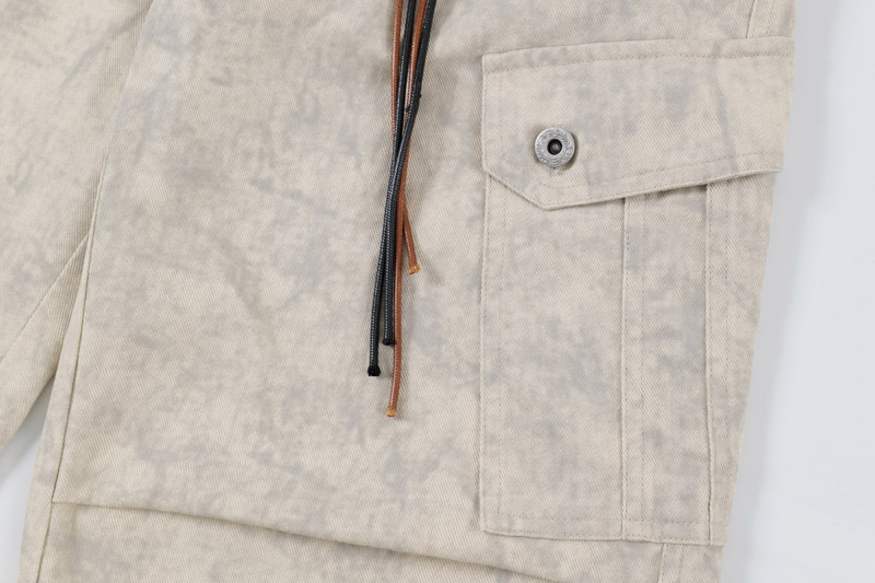 Men's Clothing New Creative Marble Folding Casual Pants for Men and Women Street Fashion Loose Straight Pants_voghion.com