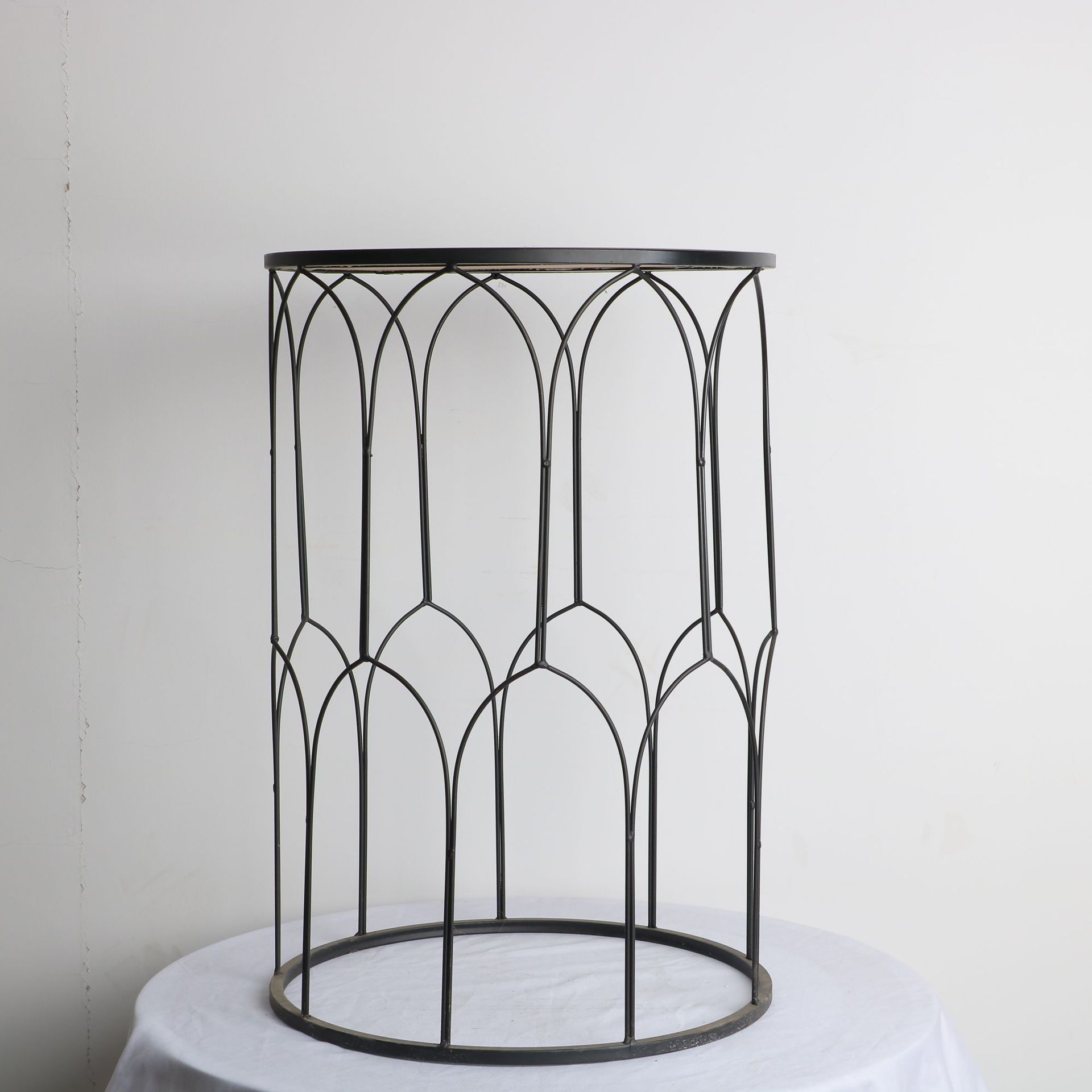 Round Nordic Living Room Iron Coffee Table Set, Sofa Side Table, Entryway Tea Table, Living Room Decorative Gold Coffee Table, Round Table