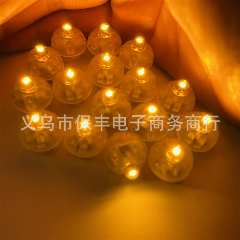 Светящаяся маленькая шаровая лампа желтый свет шпилька лампа красочное изменение цвета мини маленькая шаровая лампа светодиодный мигающий воздушный шар фонарь фитиль