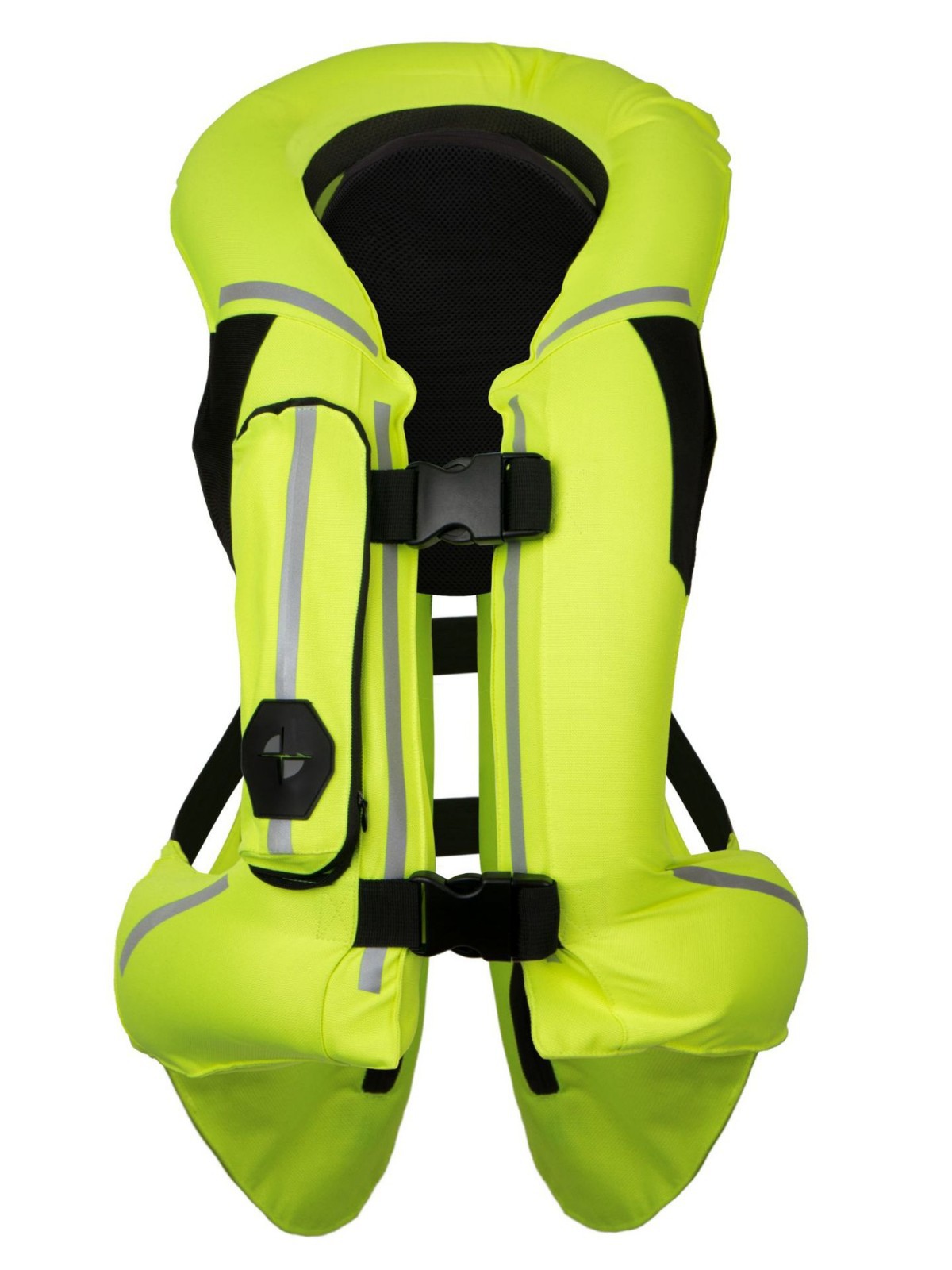 Nuevo tipo de motocicleta airbag chaleco de equipo de carreras ropa de cabina inflable anti-caída chaleco reflectante de seguridad