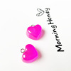 Resin, realistic pendant, earrings heart-shaped, necklace with accessories, handmade