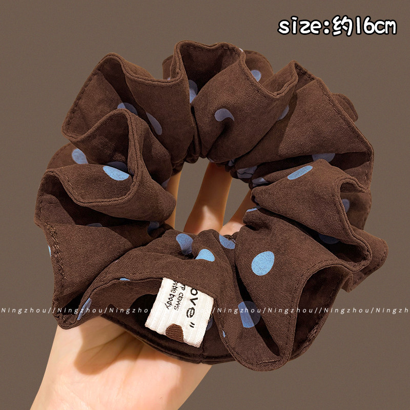 Nuevo scrunchie de encaje multicapa 2026 para mujer, lazo para el pelo de alta gama, accesorio suave para el cabello estilo coreano.