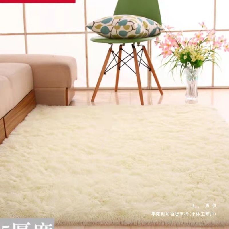 シンプルで厚いじゅうたんの寝室のベッドの上でかわいい少女の部屋はソファーのお茶のいくつかの客間の窓の毛布のマットを敷きます。|undefined