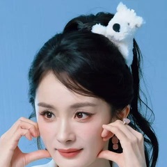 杨幂同款西高地发夹甜妹可爱毛绒发夹甜美少女心百搭新款发饰头饰