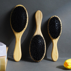 Factory wholesale bamboo bristle hair styling high rebound air cushion comb scalp massage cleaning air bag comb