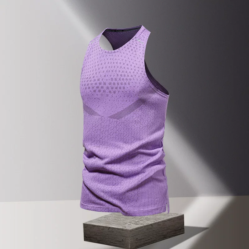 Sports thin silk quick dry summer breathable vest for gym, for running