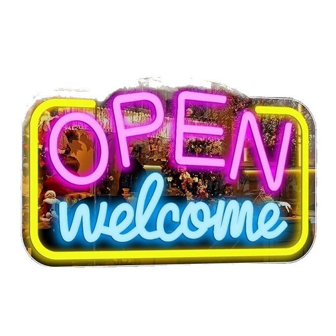跨境open霓虹灯发光字营业中USB口亚克力LED酒吧造型霓虹灯牌工厂|undefined