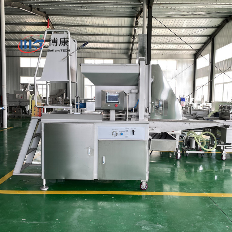 博康供应大型全自动汉堡肉饼成型机冲压式牛肉饼成型机快餐食品级