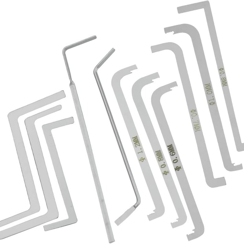Foreign Trade 11-Piece Locksmith Repair Tool Set, Special-Shaped Wrench for Disassembly, Manual Wrench, Lock Disassembly Tool