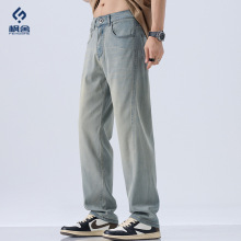 枫舍男装 /2025春夏天丝牛仔男夏季轻薄宽松直筒绵柔潮流百搭长裤