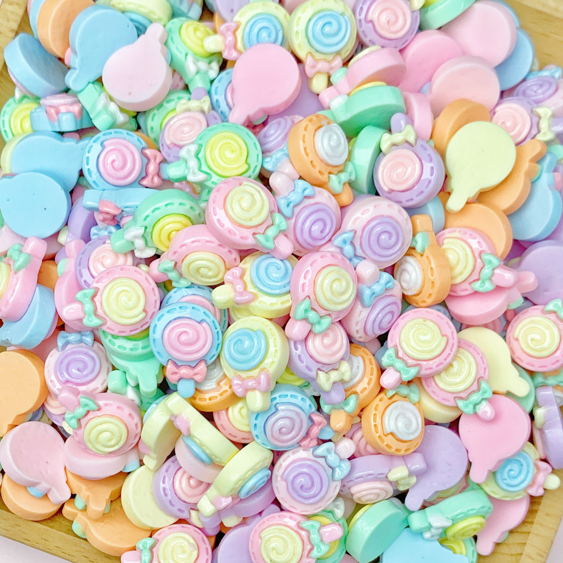 Mini cuatro-ángulo accesorios de resina nebulosa tamaño pequeño joyería de uñas estrella color caramelo espárragos horquilla tocado Accesorios