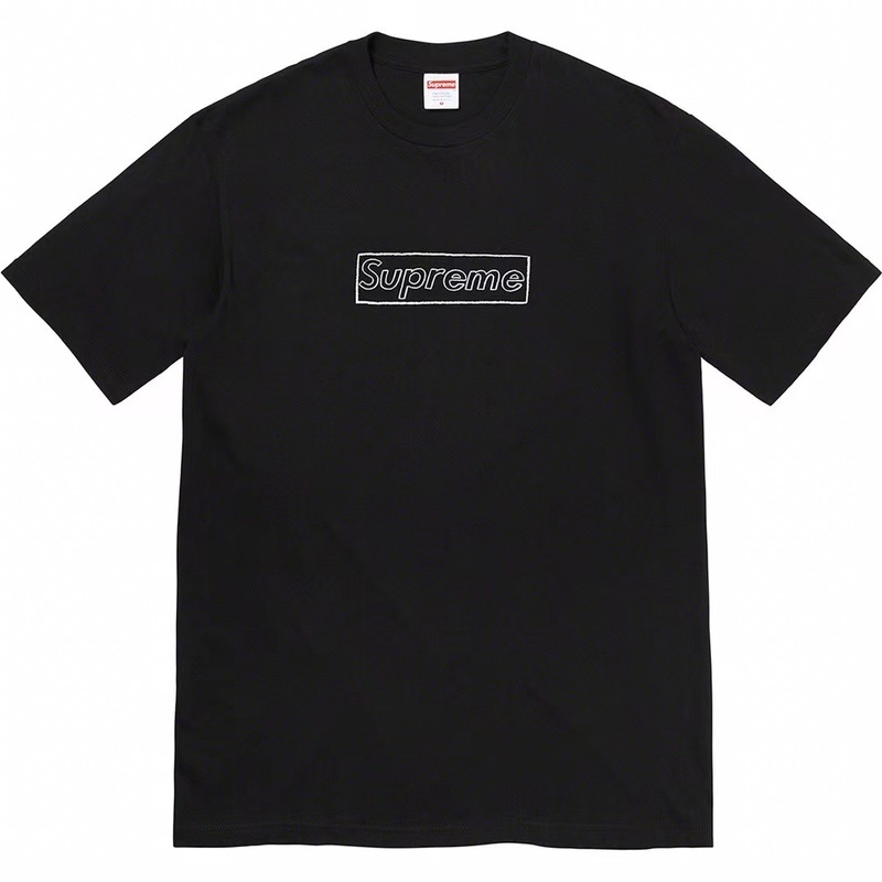 ヨーロッパとアメリカのトレンディなブランド 270 グラム純綿ストリート Sup レタールーズ半袖 Tシャツ男性と女性のクラシックプリントジョイント Tシャツ夏|undefined