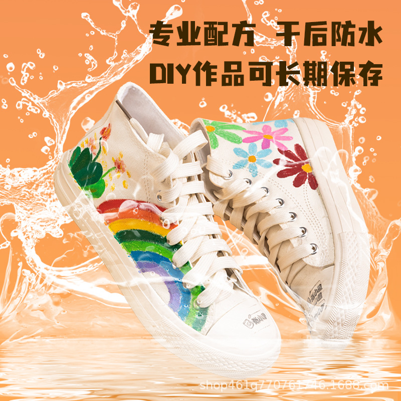 El marcador de acrílico de Délix se puede lavar con color impermeable, plegable, color no sucio, pincel de dibujo a mano para niños graffiti