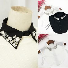 亚马逊爆款气质钉珠精美高端假领子女高级感外贸热销衣领毛衣内搭