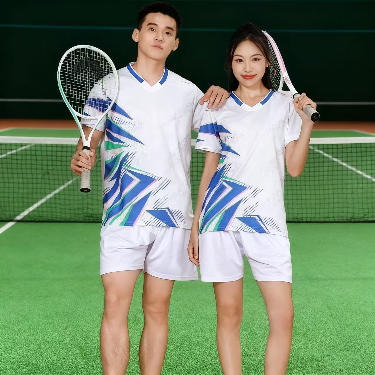 Badminton Clothing Women's Sports Suit Summer Quick-Drying Men's Volleyball Table Tennis Youth and Kidsren's Competition Training Team Uniform