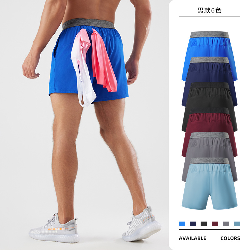 Sports shorts men's summer outdoor fitness quick-drying shorts running casual four-point shorts one-piece delivery