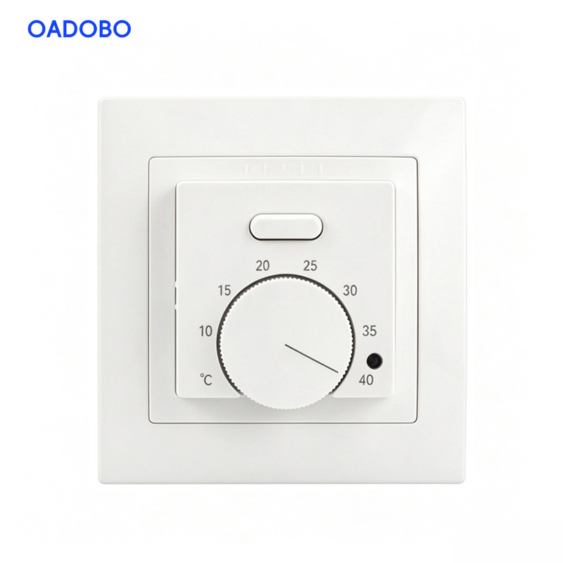 Mechanical Electric Heating Thermostat 16A Electric Heating Thermostat Knob-Type Control Led Indicator Light Floor Heating Temperature Control Mechanical Electric Heating Thermostat 16A Electric Heating Thermostat Knob-Type Control Led Indicator Light Floor Heating Temperature Control