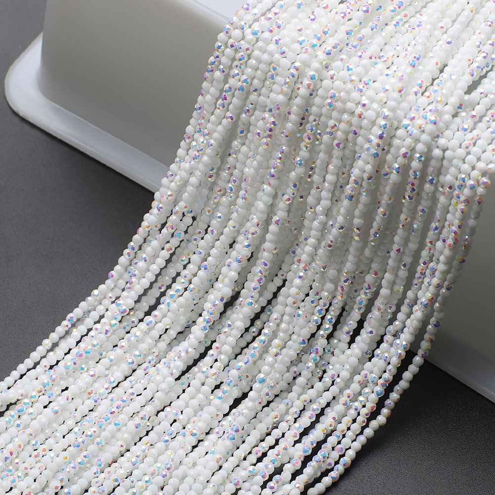 10g Weight Beads Jewelry Making Type 2MM Jewelry Making Size DIY Jewelry Accessories Classification 3 Pieces Per Pack Quantity Glass Material Solid Color Pattern Plating Design Elegant, Simple Style, Streetwear Style 3 Pieces Per Pack 2MM Glass Solid Color DIY Jewelry Accessories Beads 33