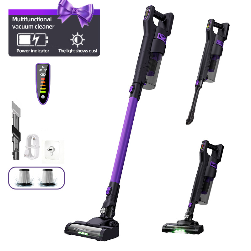 Amazon aspiradora doméstica gran succión inalámbrica portátil visualización digital desmontable alfombra succión arrastradora integrada aspiradora transfronteriza