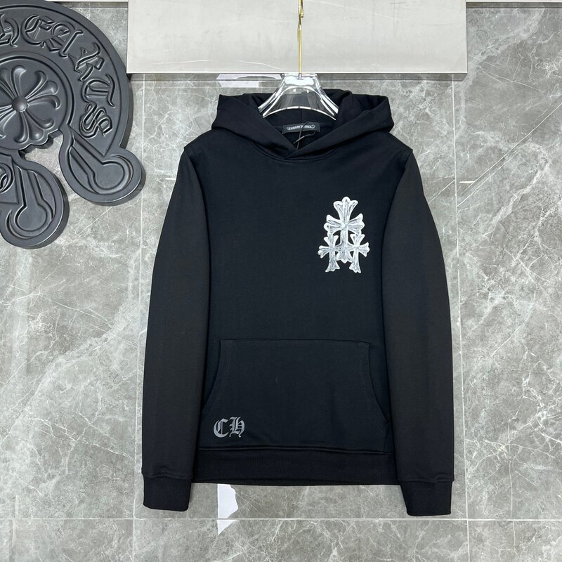 Chrome Heart Hoodie 克罗伈十字架连帽卫衣跨境宽松男女拉链帽衫|undefined